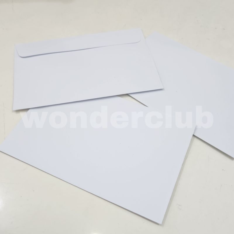 

(Per Pack 25 Pc) Amplop Murah Putuh HVS/ Amplop Sedang 9.5 x 14.5 cm