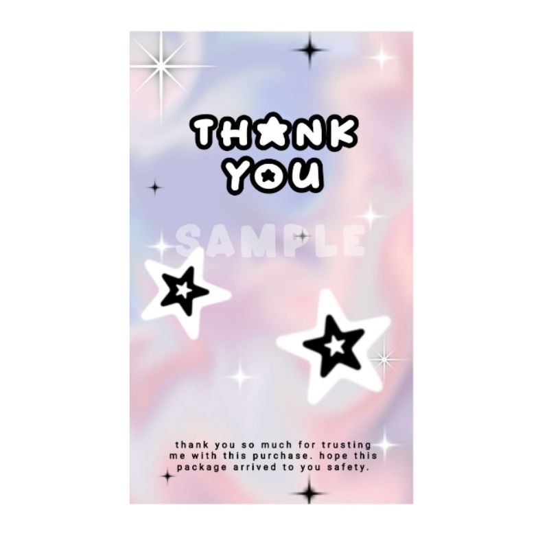 

Sticker mails seal || Thank you card sticker | STICKER MAILS LUCU aestetic