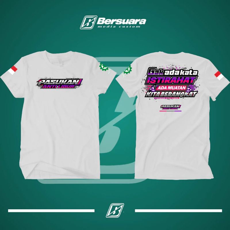 Kaos Pasukan Anti Libur V2 / Baju Distro Pasukan Anti Libur