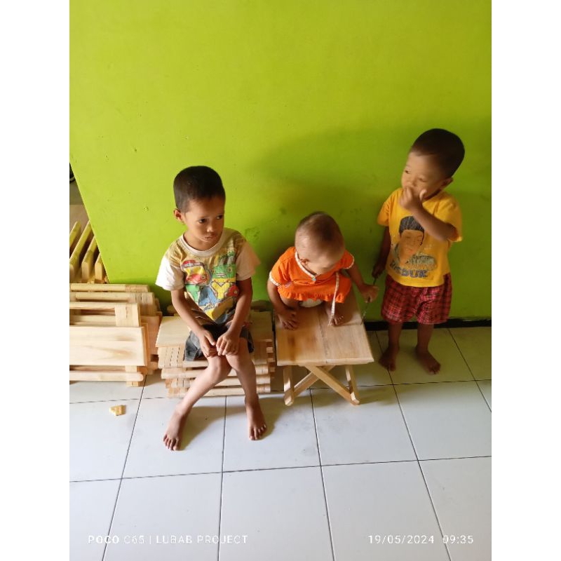 Meja belajar lipat meja ngaji lipat meja multifungsi lipat kayu meja laptop lipat meja rekal kayu