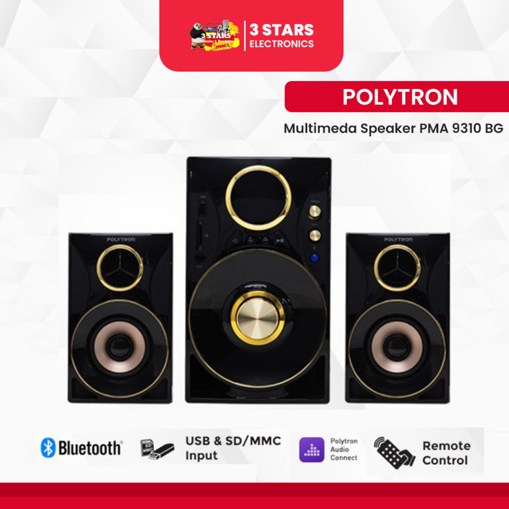 POLYTRON PMA 9310/BG MULTIMEDIA AUDIO SPEAKER PORTABLE BLUETOOTH / USB /AUX