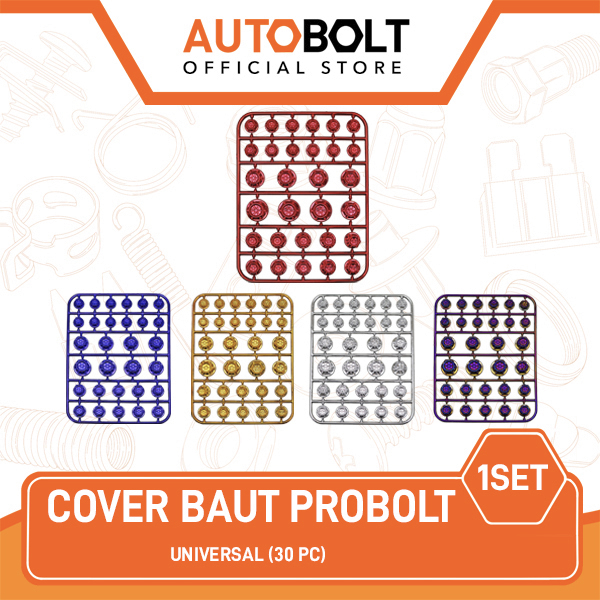 Cover Baut Probolt Flower Tutup Baud Probol L Monel Full CNC Thailook-Babylook Variasi Warna Emas-Me