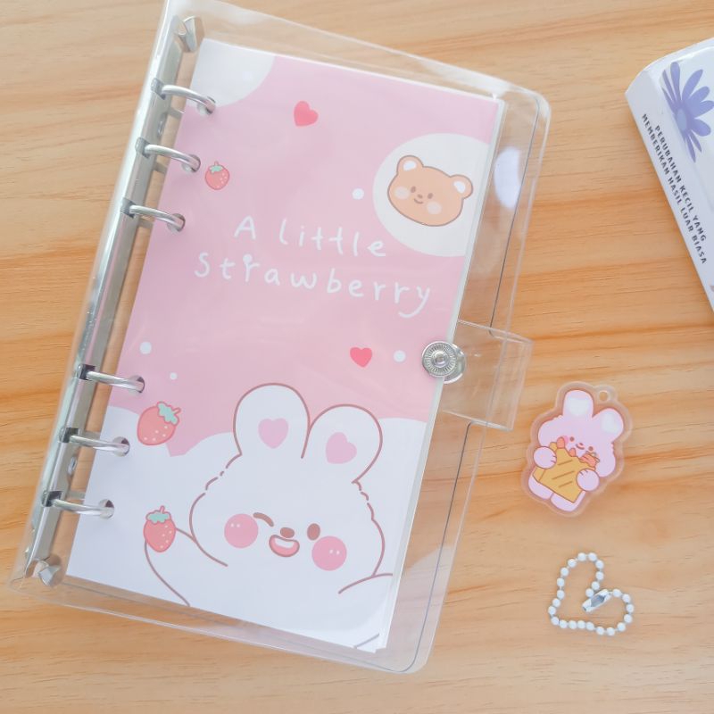 Binder Buku isi 100 lembar - Free Sticker Lucu | Aesthetic binder - binder A6 lucu