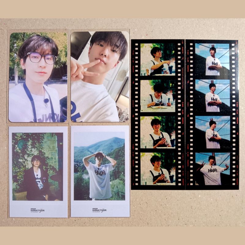Photocard seventeen wonwoo hoshi nana tour set wonu soonwoo polaroid 4 cuts pc