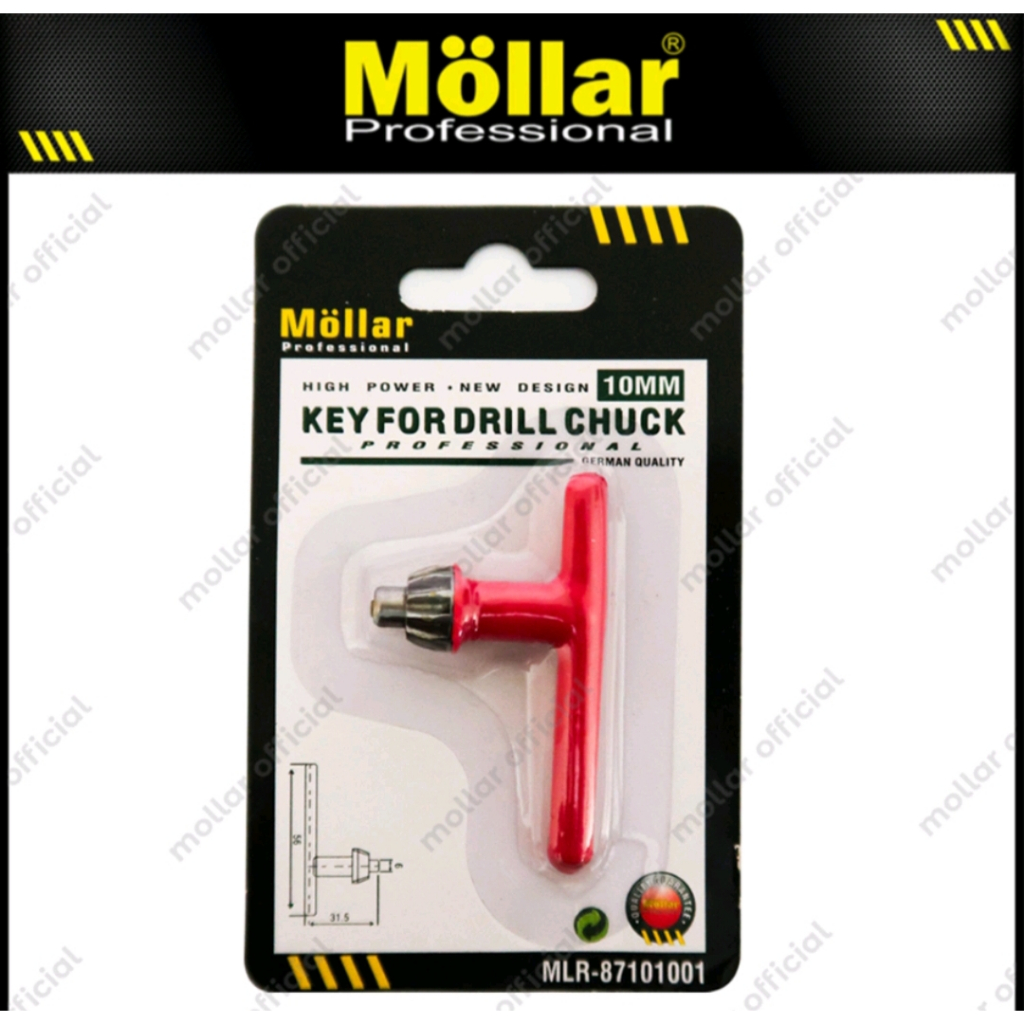 Kunci kepala bor listrik 10mm Mollar original