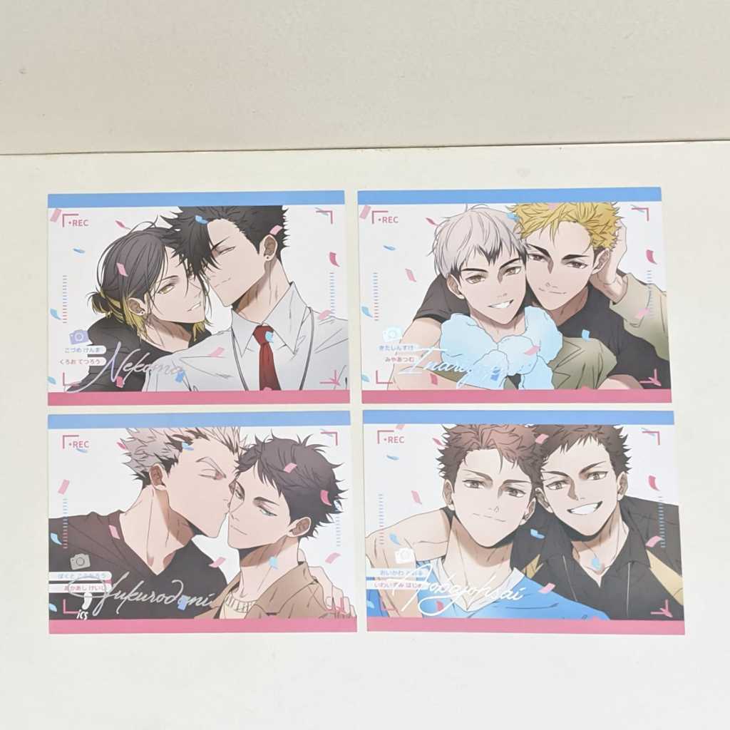 [WAJIB CO PACKING] POSTCARD KENMA KUROO ATSUMU KITA BOKUTO AKAASHI IWAIZUMI OIKAWA HAIKYUU