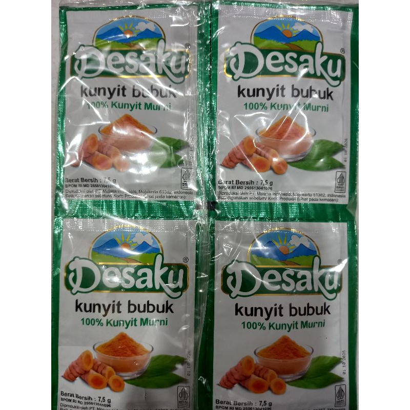 

Desaku Kunyit Bubuk 1 renceng isi 12 sachet 7,5g