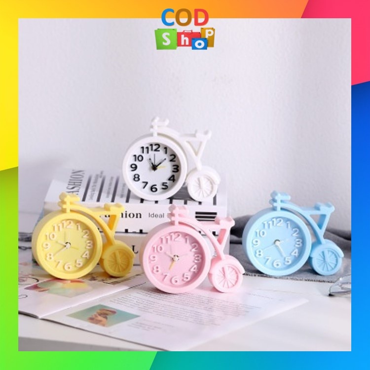 TERMURAH Jam Alarm Bentuk Sepeda / Jam Beker Sepeda / Jam Alarm / Jam Beker / Jam Analog / Jam Lucu 