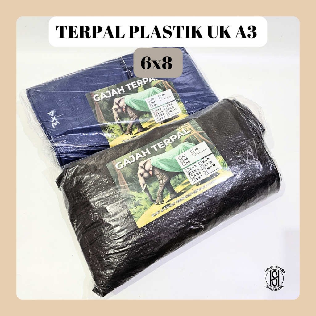 TERPAL PLASTIK A3 UK 6X8  / TERPAL PLASTIK / TERPAL A3