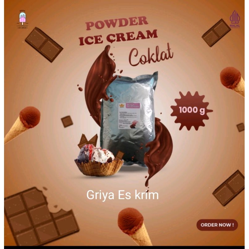 

Tepung ice cream Coklat Shof / hard Powder ice cream 1 kg