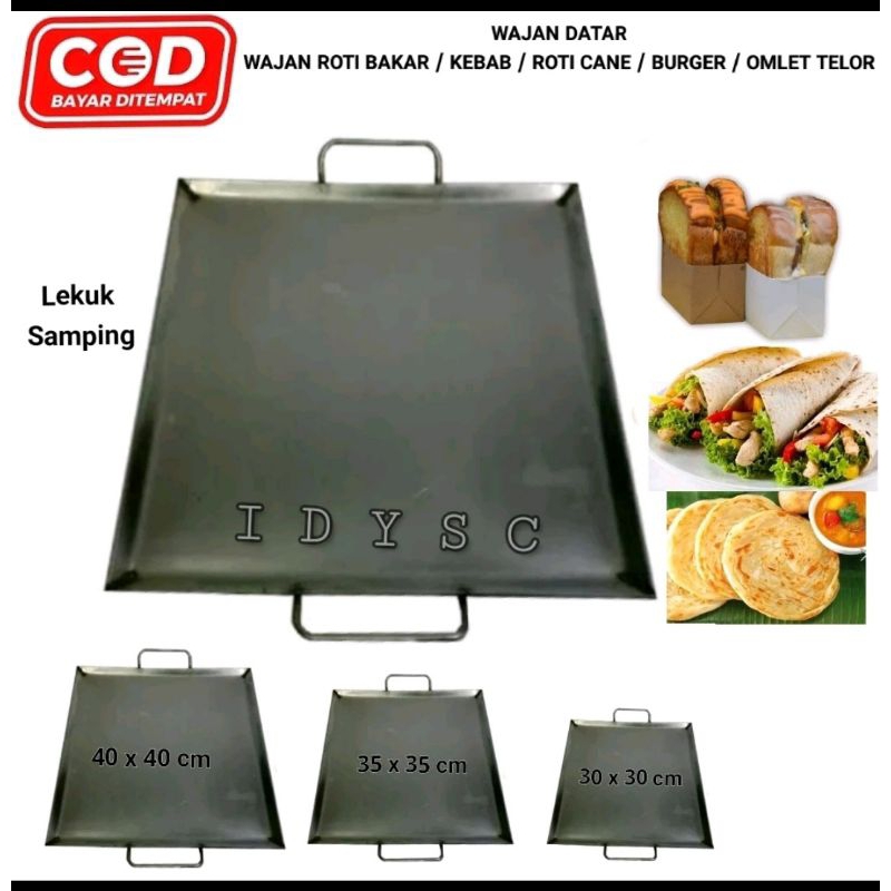 wajan datar roti bakar, wajan martabak tiga ukuran