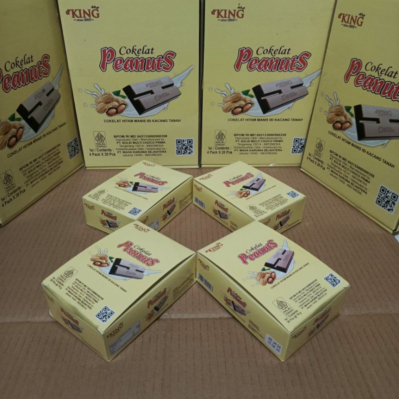

Coklat peanuts/Chocolate Peanut d'KING/cokelat isi kacang tanah