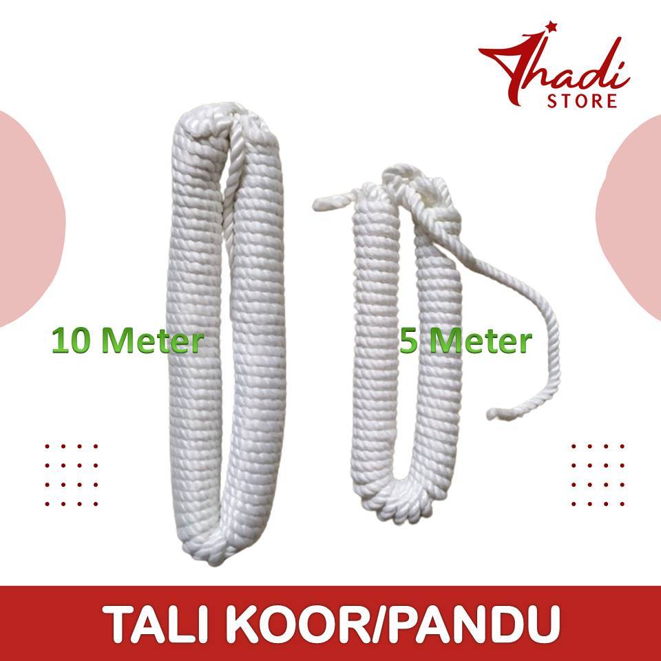 

Tali PANDU Pramuka, Tali KOOR, Tali PRAMUKA, Panjang Tali 5 m dan 10 m