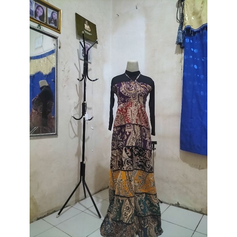 Dres Motif Batik Bali/Dress Pantai/ Dress Panjang