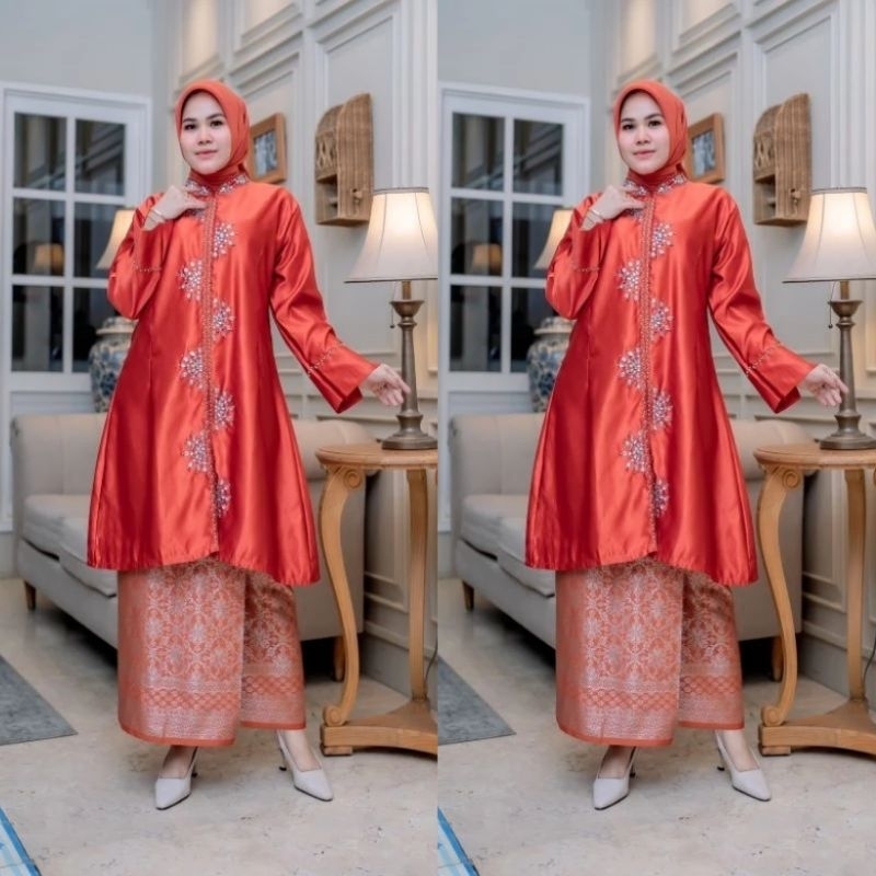 Atasan Tunik Melayu Payet / Baju Kurung Malaysia / Baju Kurung Wanita Modern Pasti Ori