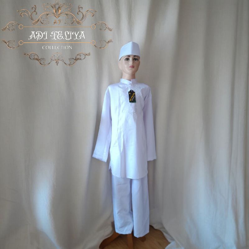 Stelan koko anak / Stelan koko anak kurta / stelan koko anak putih