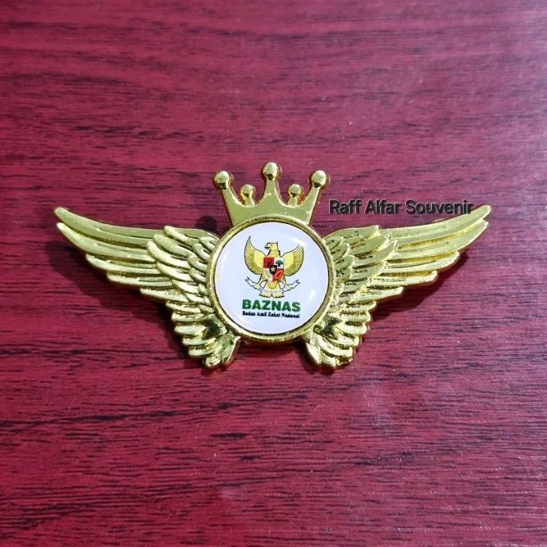 PIN BAZNAS MODEL WING MAHKOTA - LENCANA BAZNAS