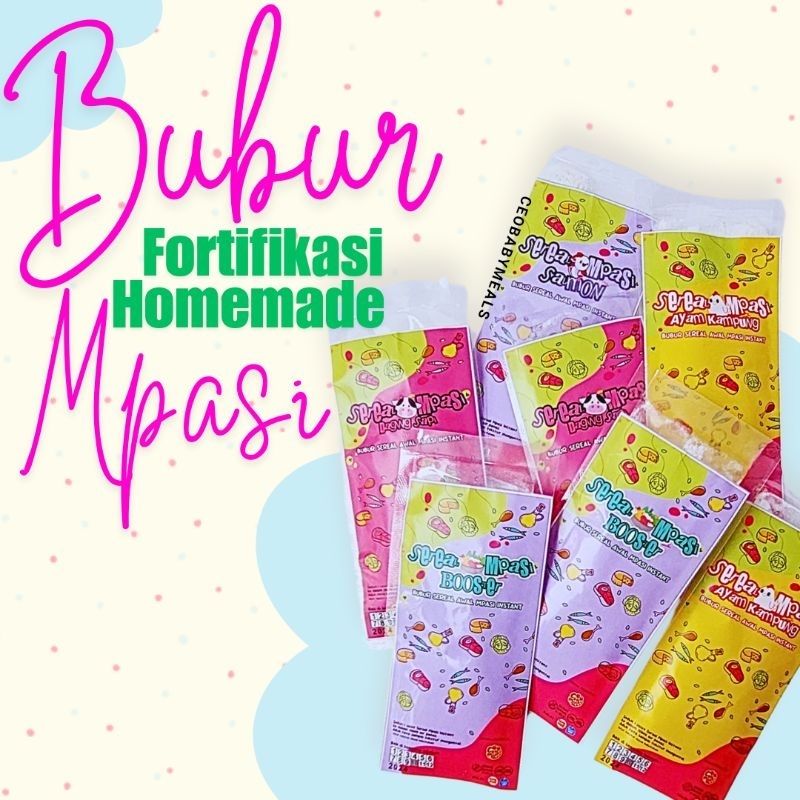 BUBUR SASET INSTANT MPASI BAYI - BUBUR FORTIFIKASI MPASI - BUBUR SEREAL AWAL MPASI - BUBUR TIM BAYI 