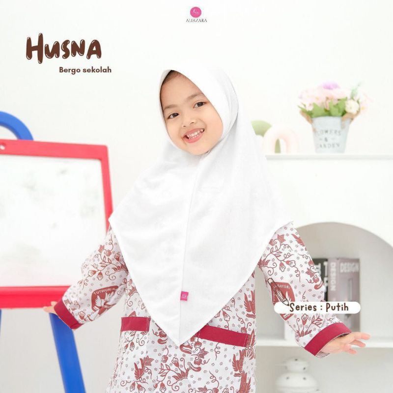 HUSNA BERGO HIJAB ANAK SEKOLAH BY ALIAZARA