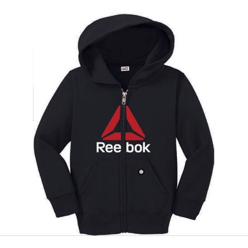 Jaket Reebok UFC Hoodie Sweater Zipper Hitam Logo Bordir Pria Wanita Termurah Terbaik Jaket Khabib