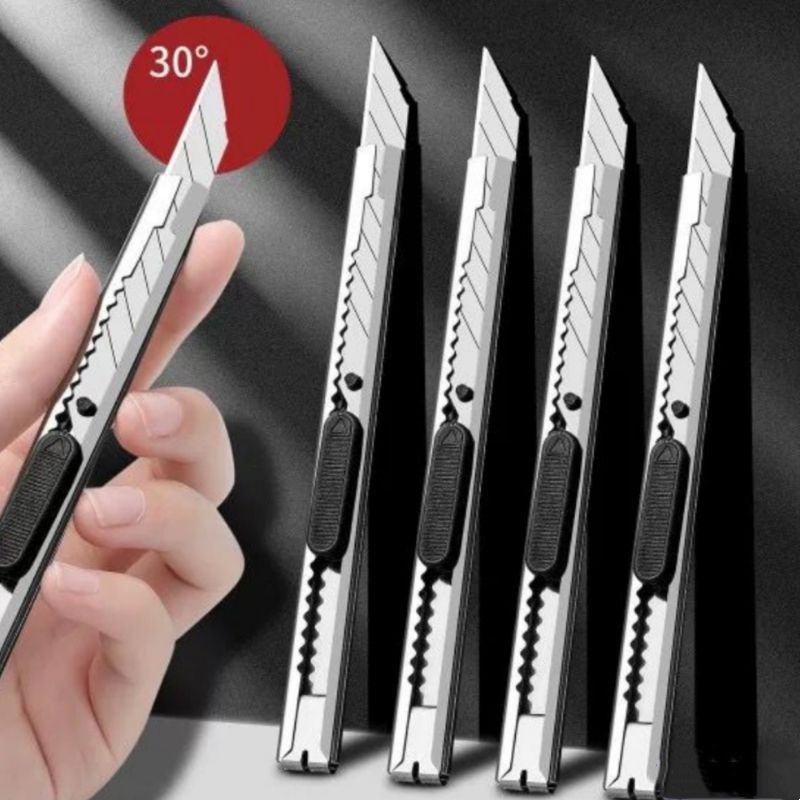 

337 Sliver Pisau Cutter / Kater Kecil Besi 30 / 60 Derajat Degrees Stainless Samoyed Knife Pisau Steel Pemotong Kertas Packing