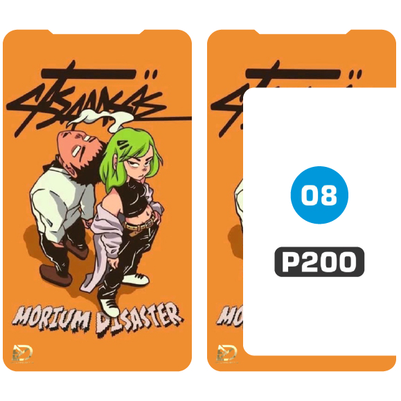 

STIKER EXILO Laminasi Doff Banyak Gambar Untuk PE200