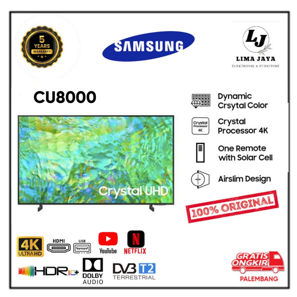 SAMSUNG LED TV 43CU8000 / 50CU8000 / 55CU8000 SMART TV LED SAMSUNG Android TV Crystal UHD 4K