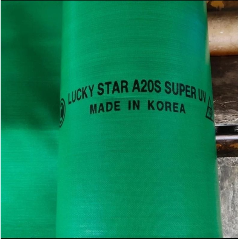 Terpal Plastik A20S Super UV Hijau Lucky Star [Custom]