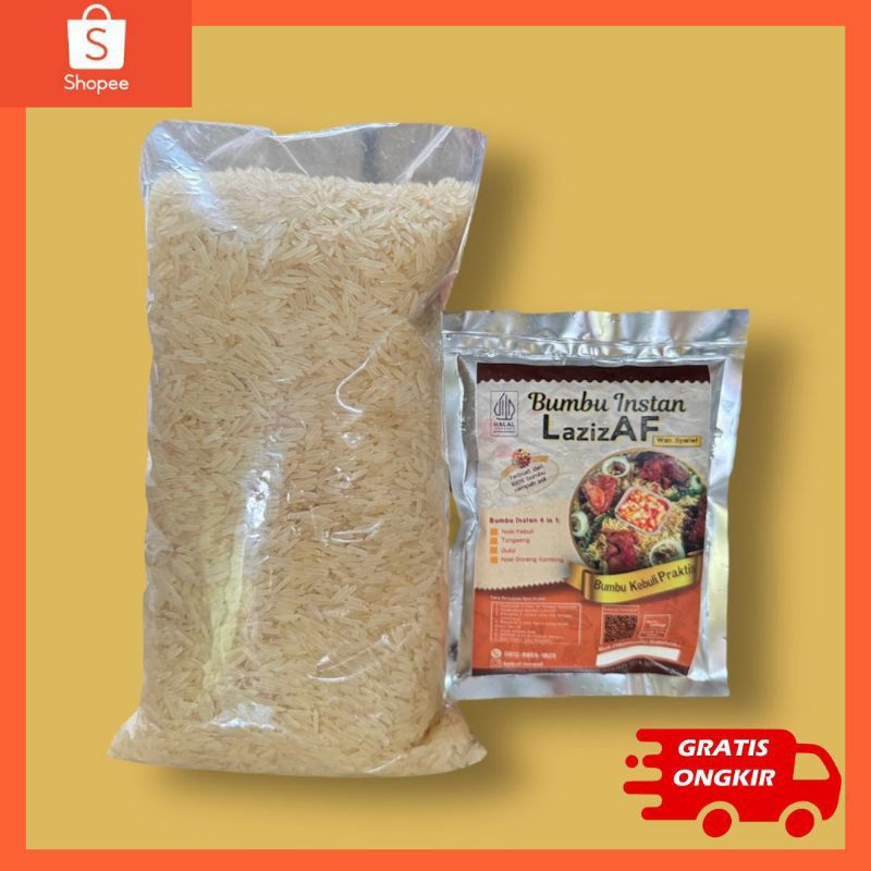 

Paket Bumbu Nasi Kebuli dan Beras Basmati 1kg