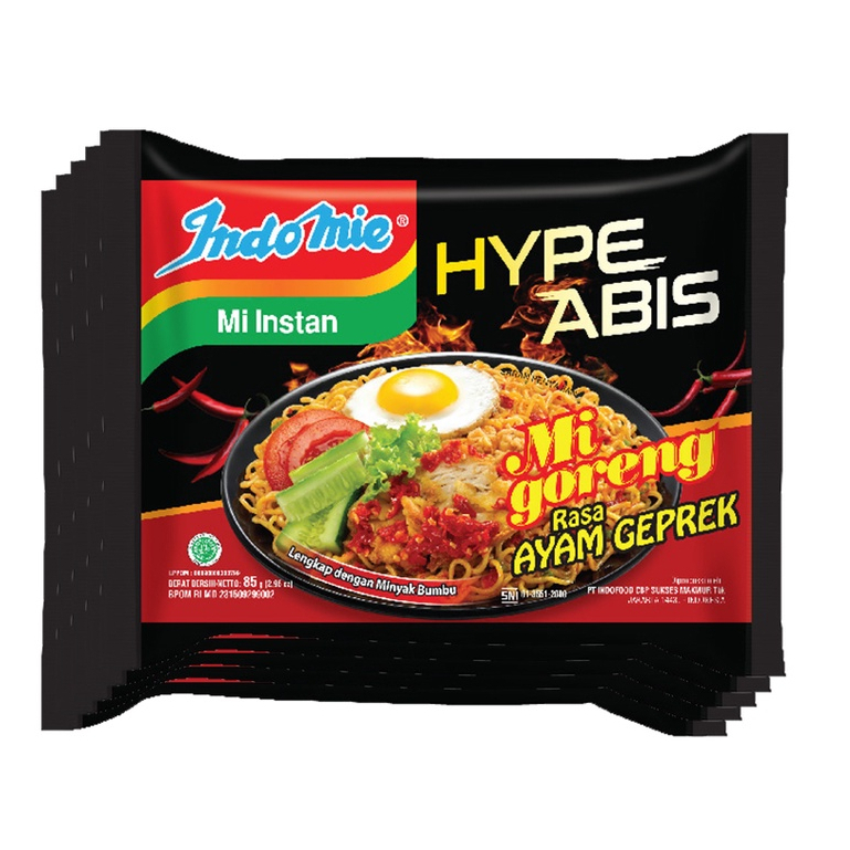 

INDOMIE MIE GORENG RASA AYAM GEPREK 85 GR (6pcs)