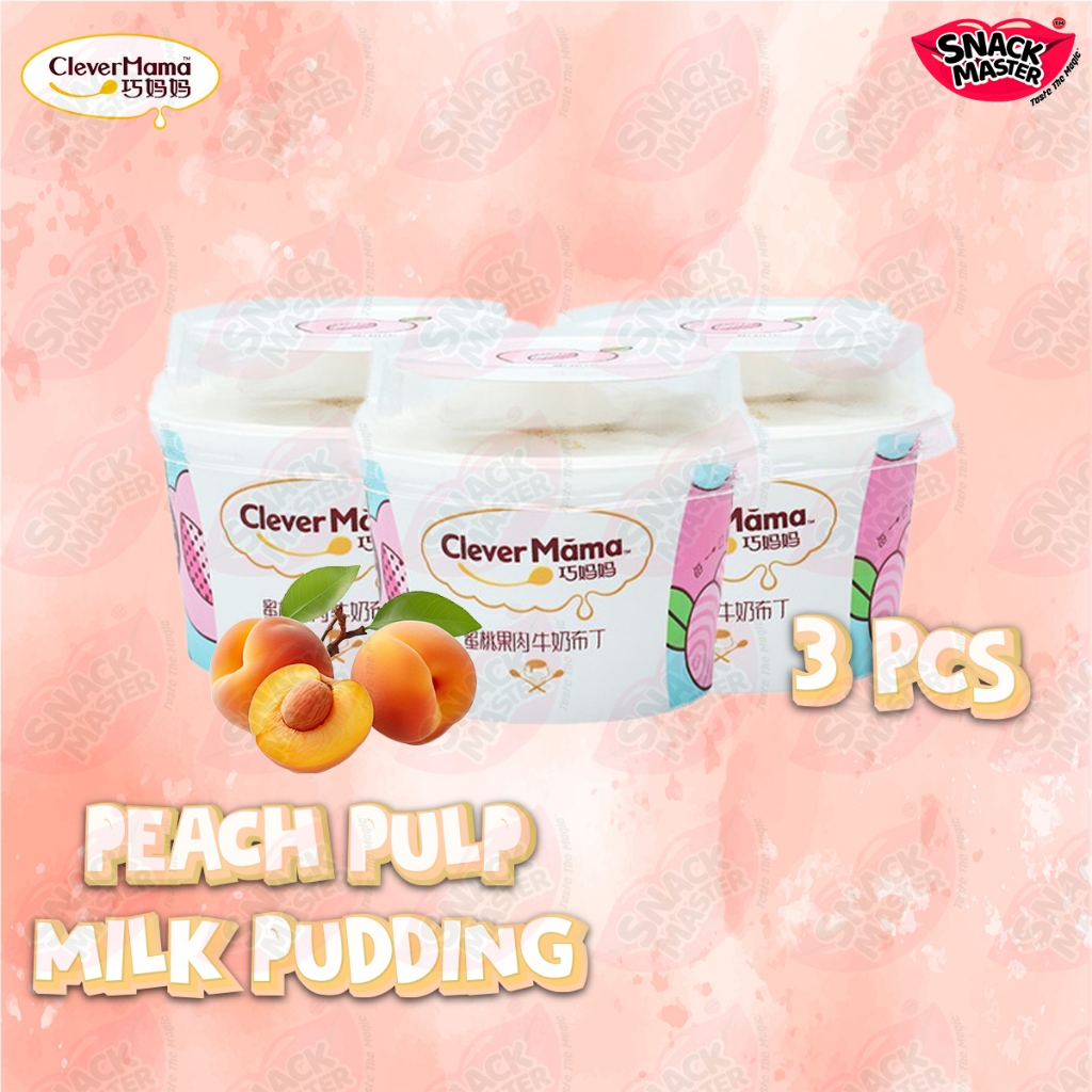 

CLEVER MAMA BUNDLE 3/5/7/9 PCS | 1 Pcs 85g PUDDING SUSU BUNDLE | PUDDING RASA BUAH PERSIK / PEACH DAN ASSORTED FRUIT | Pudding Halal