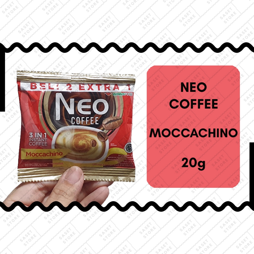 

Neo Coffee Moccachino 20g Sachet Kopi Instan Serbuk 3in1 Mocca Moka