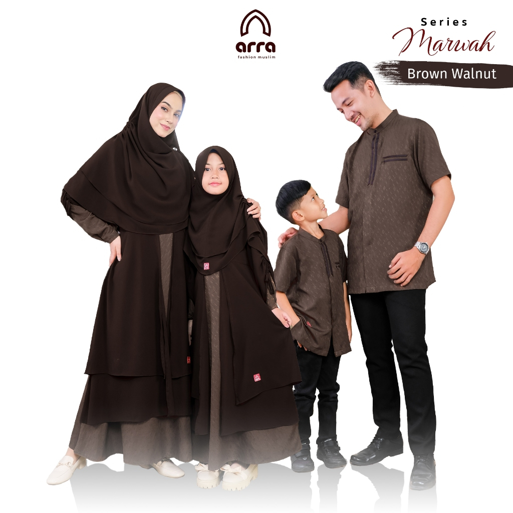 ARRA - Sarimbit Keluarga 2024 Lebaran Couple Kapel Capel Premium ARRA Ethica Seply Mahligai Series M
