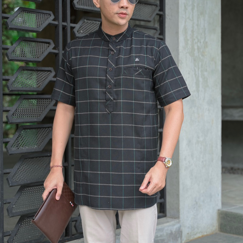 DISKON KURTA FLANEL - BAJU KOKO FLANEL AHSAN
