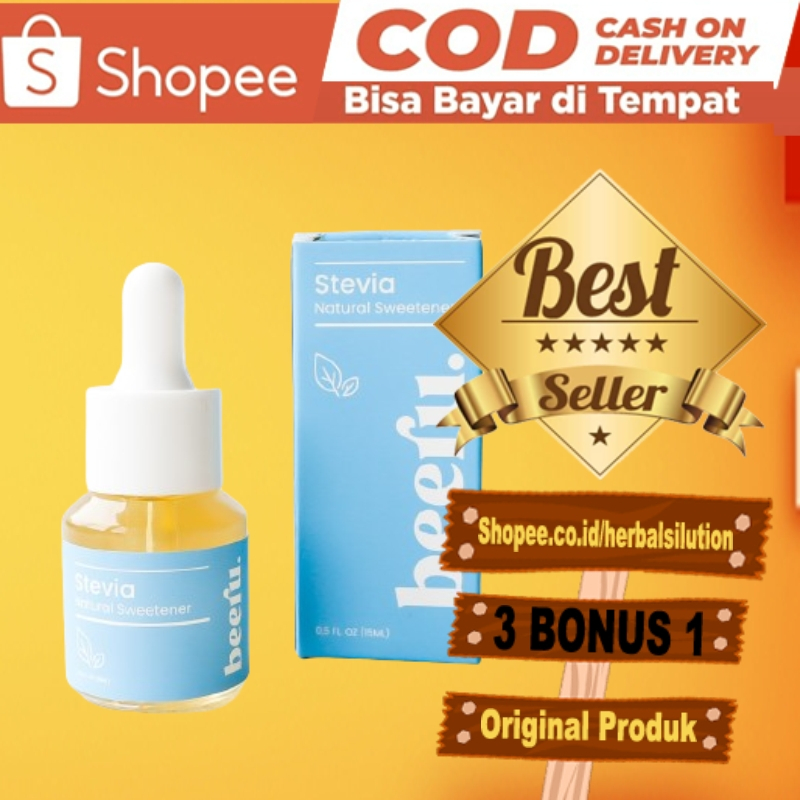

BEERU STEVIA NATURAL SWEETENER 15ML | PEMANIS ALAMI PENGGANTI GULA