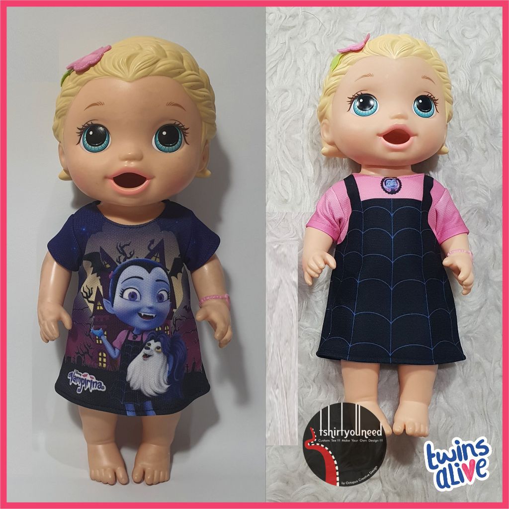PreOrder  Baju Boneka Baby Alive Animator MellChan Vampirina