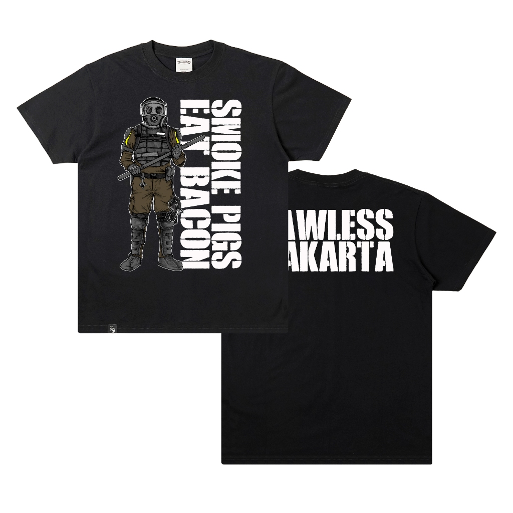 Lawless Jakarta - Smoke Pigs T-shirt - Black