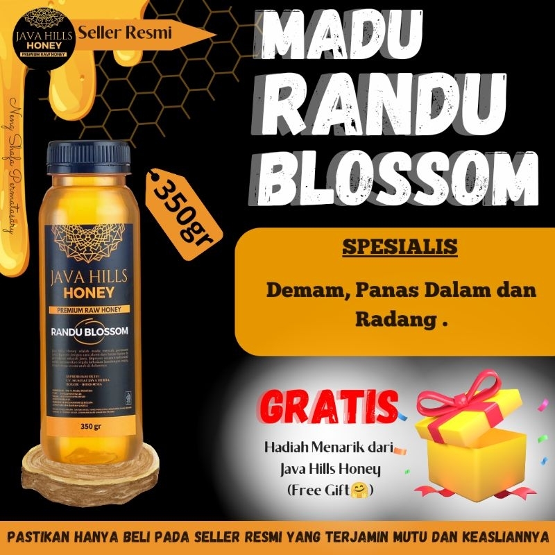 

(100% ASLI) RANDU BLOSSOM MADU MURNI TERBAIK | RAW HONEY BY JAVA HILL HONEY MUMTAZ |