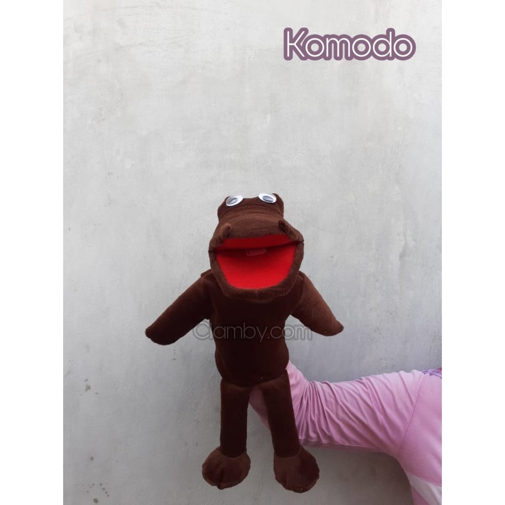 Boneka Tangan Muppet Hewan Komodo | Boneka Dongeng Di rumah Aja| Mainan Edukasi