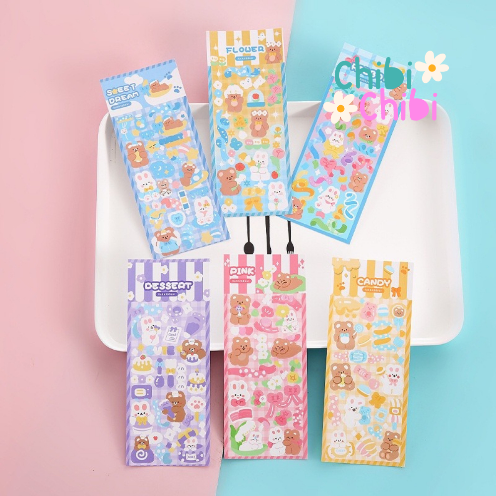 

Sticker WaterProof ⭐ Karakter Bear⭐ Sticker Hologram