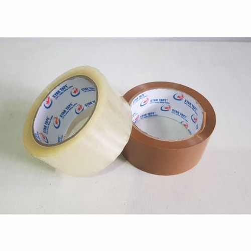 

Lakban OPP Plagban Coklat Bening Transparan Startape 80yard