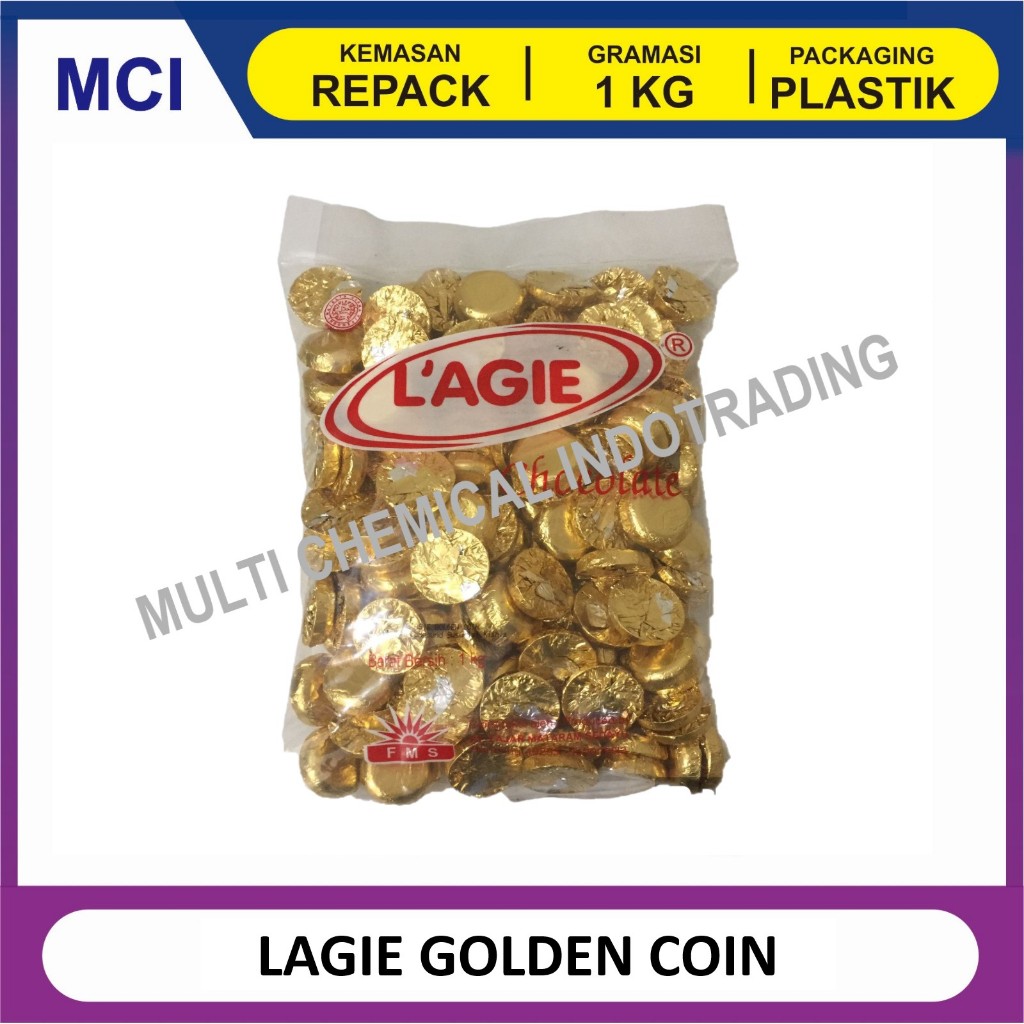 

LAGIE GOLDEN COIN COKELAT KISMIS 1 KG / COKLAT KOIN ISI KISMIS