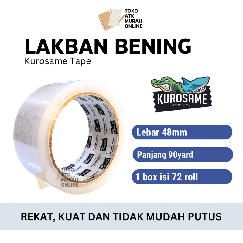 

Isolasi Bening 48mm x 90Yard (1box)