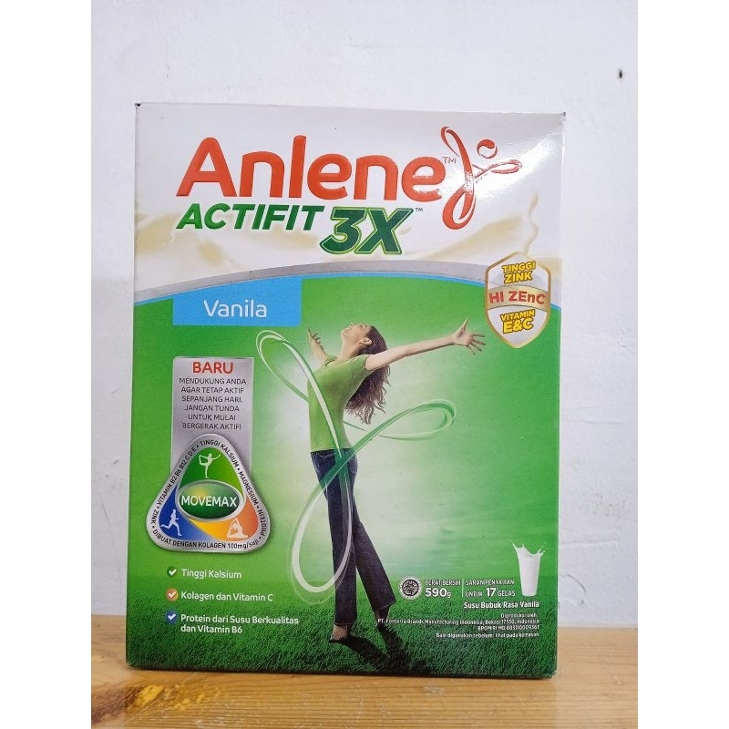 

Anlene Actifit rasa vanilla| 590 gr | exp date agustus 24