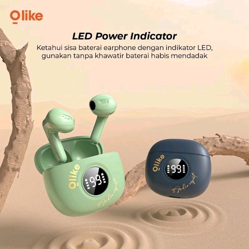 TWS Olike T121 Classical Wireless Earphone LED Display Gaming Experience Bluetooth