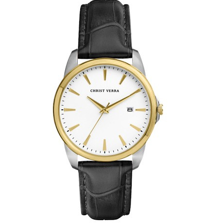 Jam Tangan Wanita Tali Kulit Christ Verra CV 12073L-23 SLV