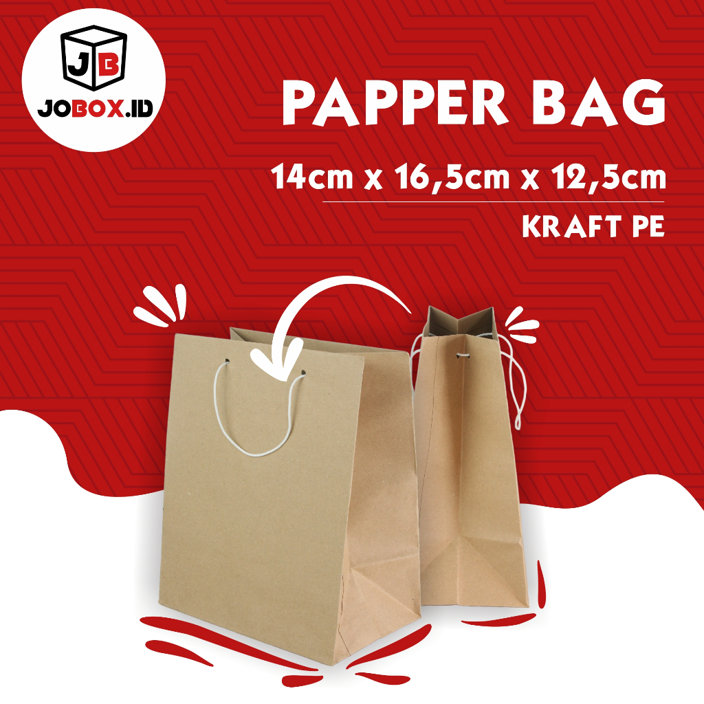 

Paper bag 14x16 / Paper bag / Paper bag Polos / Paper bag polos Coklat / Paper Bag Buket / Paper Bag buket custom / Paper bag gift / Tas buket / Tas Coklat Polos / paper bag tebal / paper bag kado
