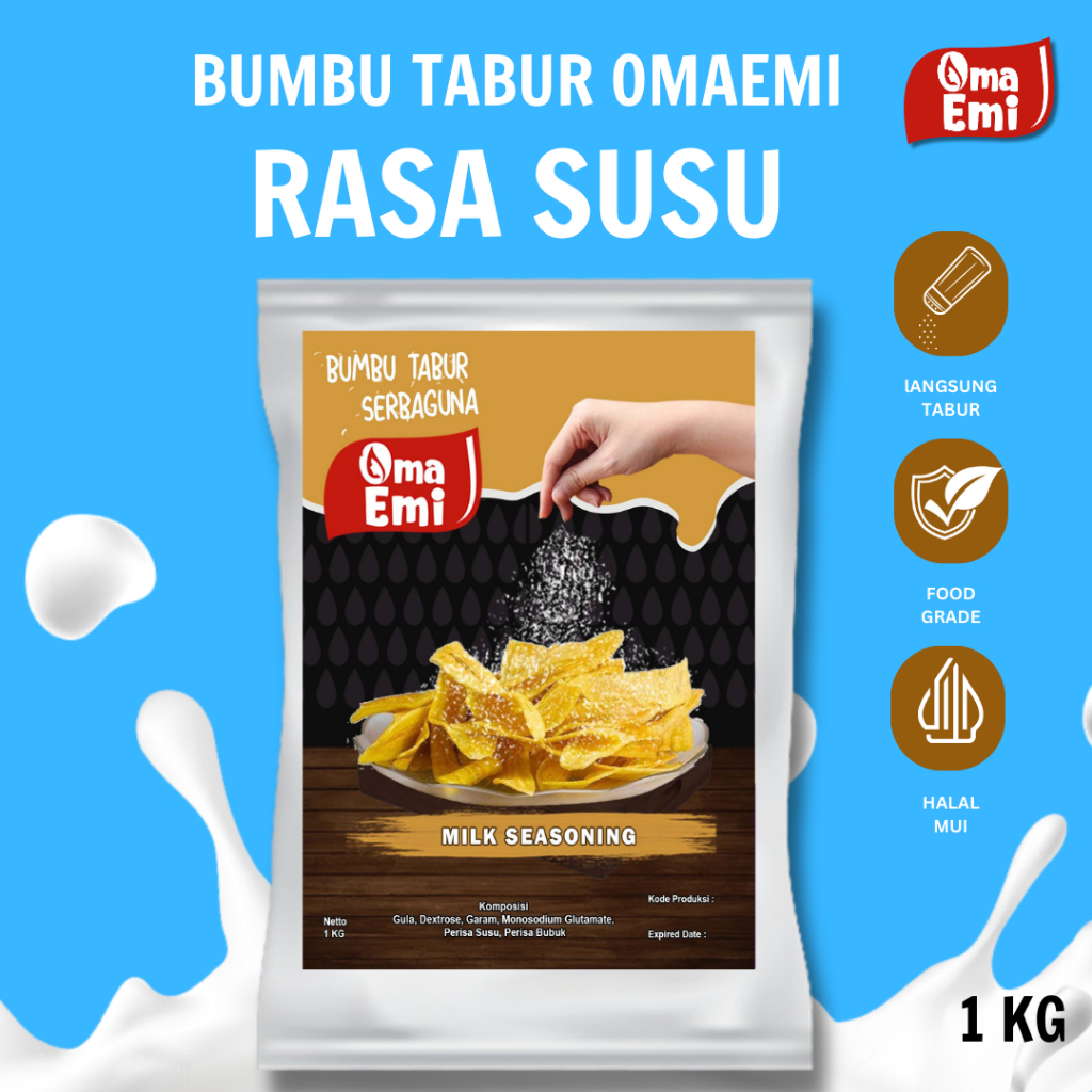 

BUMBU TABUR SUSU / MILK SEASONING HALAL 1 KG