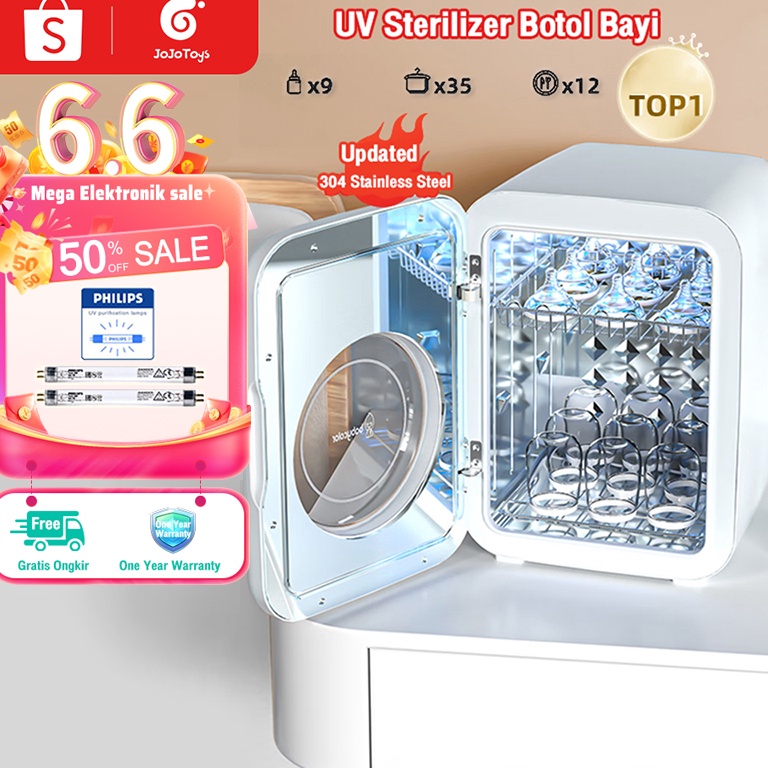 LANGSUNG KIRIM JOJOTOY 22L UV Sterilizer Botol Bayi Box Lampu UV PHILIPS UV LED Sterilizer  Bottle D