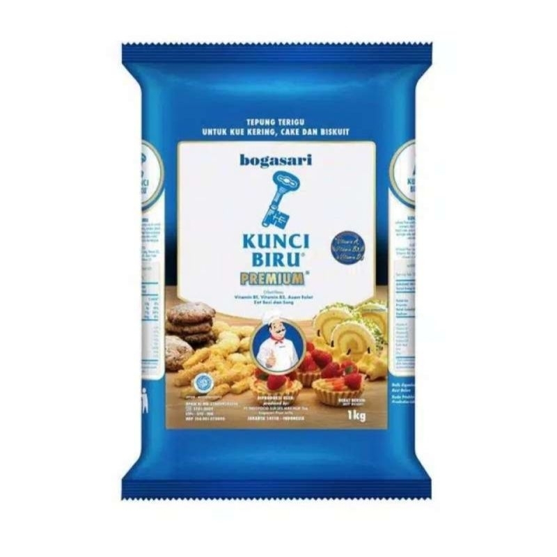 

TEPUNG TERIGU KUNCI BIRU PREMIUM 1 KG